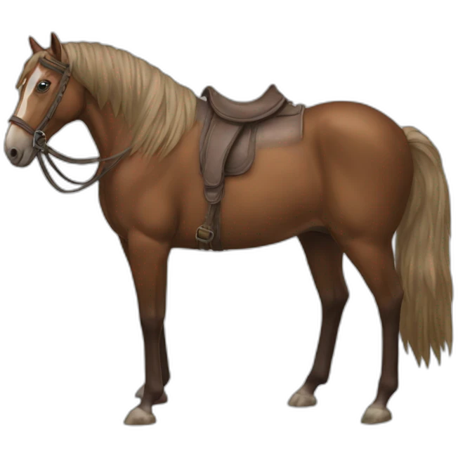Cheval alezan emoji