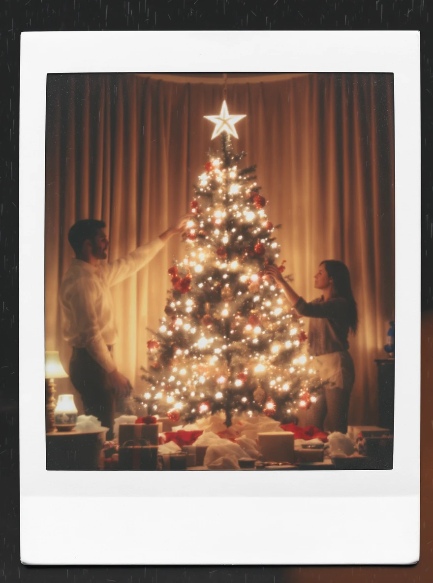 people decorating a Christmas tree emoji