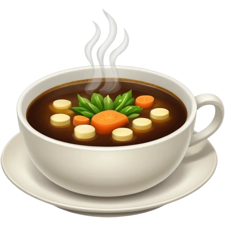 Broth, coffee emoji