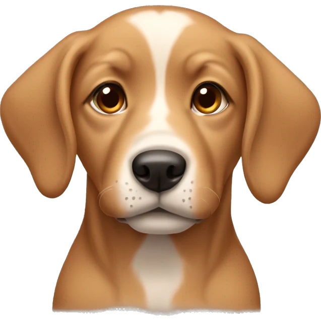 tan puppy brown nose emoji