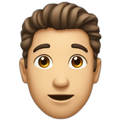 Un homme qui donne un gros bisous à une fille emoji