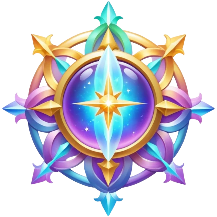 Epic divine legendary complex detailed iridescent gradients aesthetic-scenery-Decorations emoji