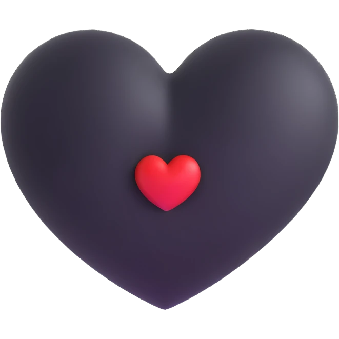 black heart emoji