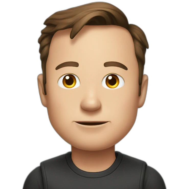 Elon musk with big ears emoji