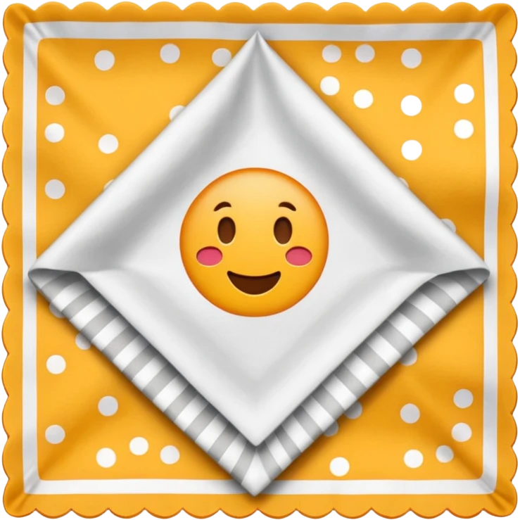 patterned napkin emoji