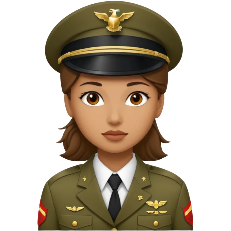 Female US Marine soldier emoji
