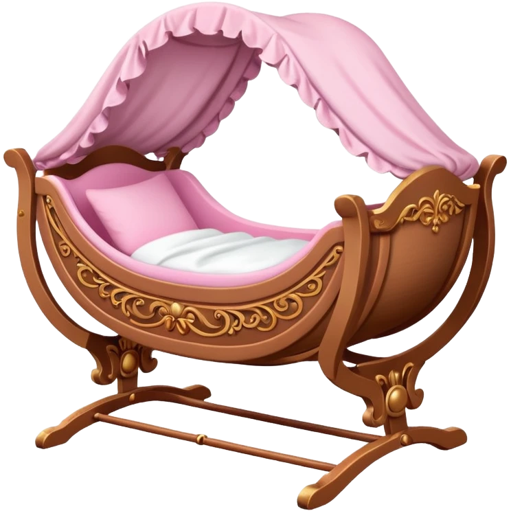 baby cradle pink emoji