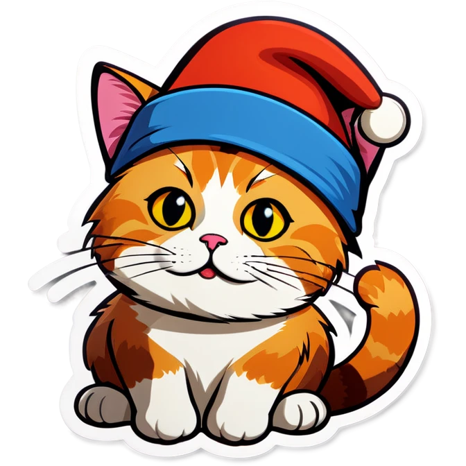 Cat with hat emoji
