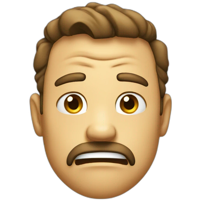 classic emoji face of disgust  emoji