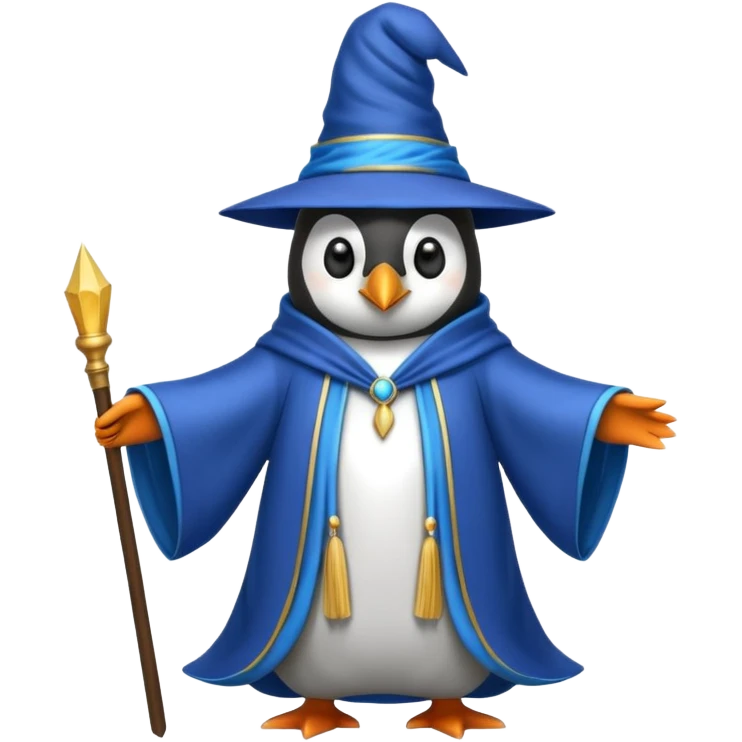 Penguin Wizard emoji