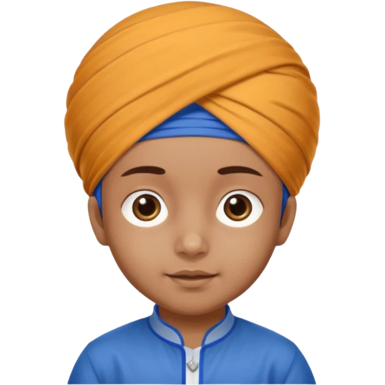 Sikh child wearing patka  emoji
