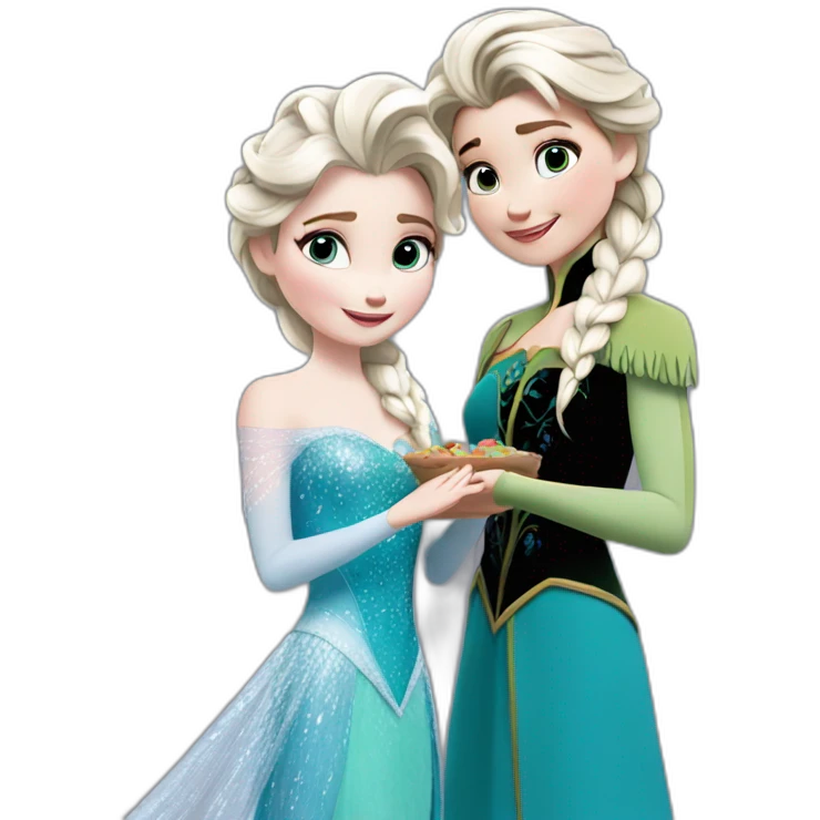 Elsa avec un petit ami emoji