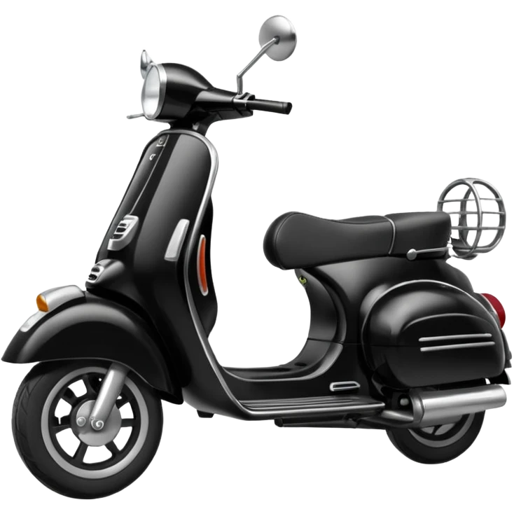 create a vespa matic with black color emoji
