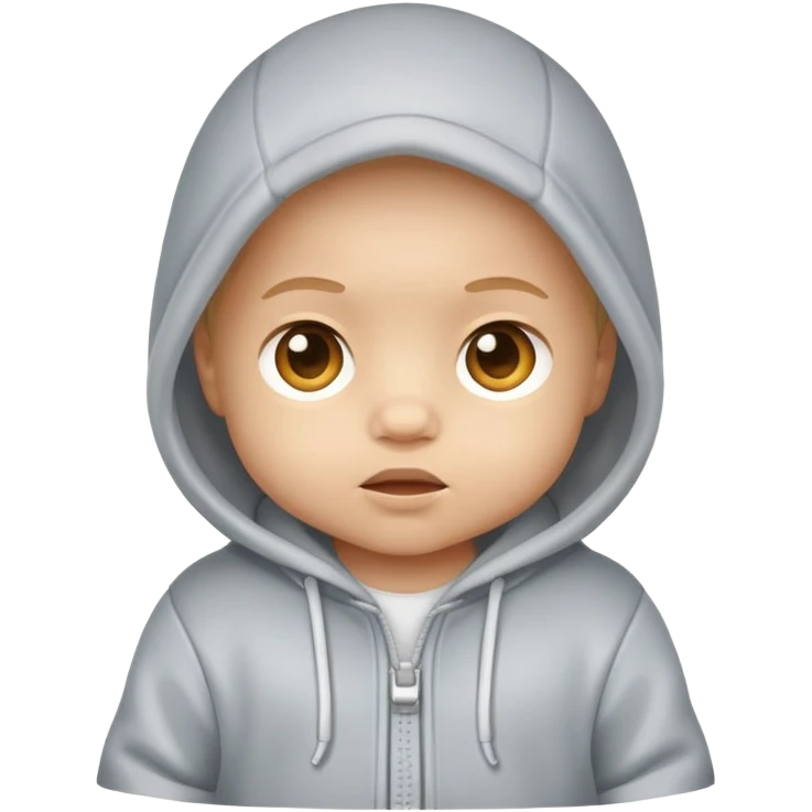 Baby in hoodie emoji