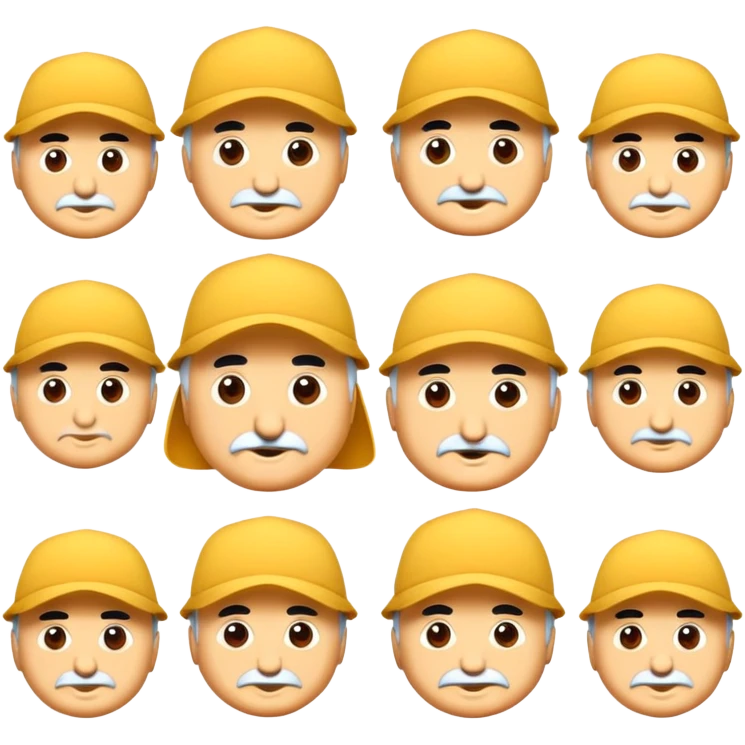 Şapka takan ve Gülen emoji  emoji