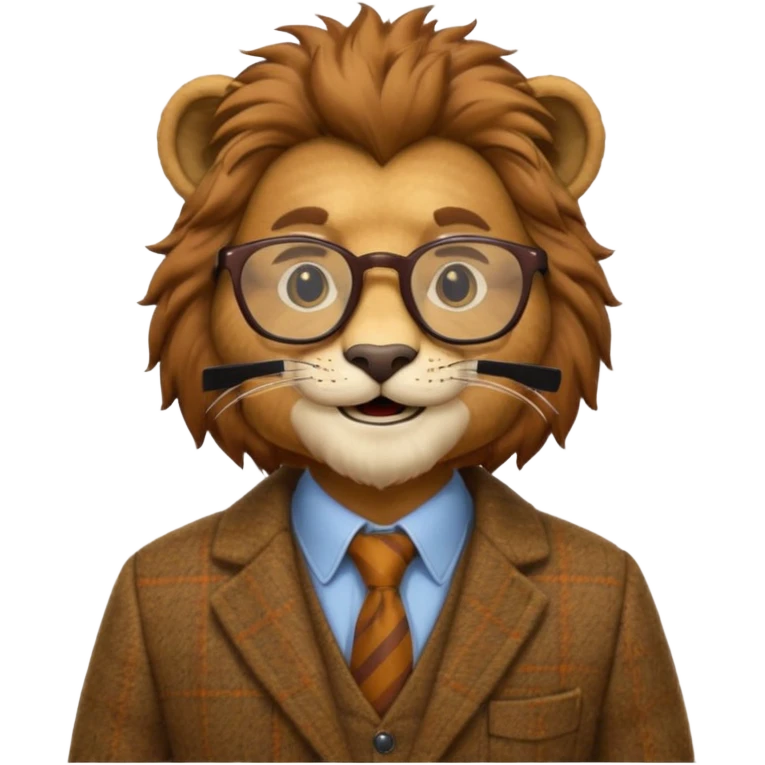 Professor lion emoji