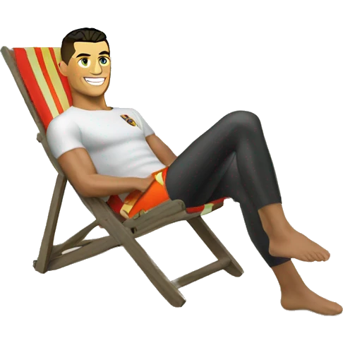 cristiano Ronaldo on beach emoji