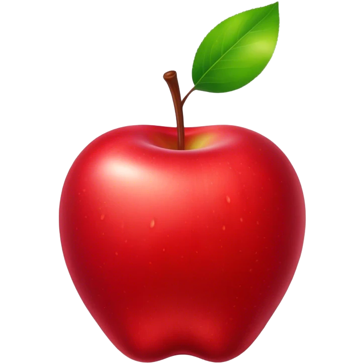 portrait of apple fruit emoji