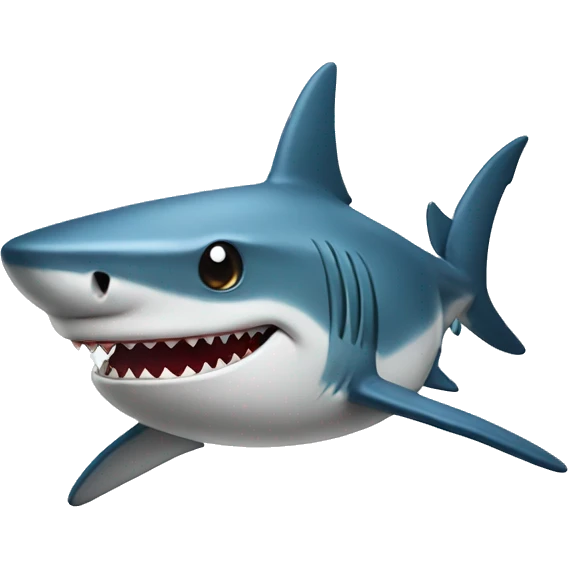 Shark with a bow on its head  emoji
