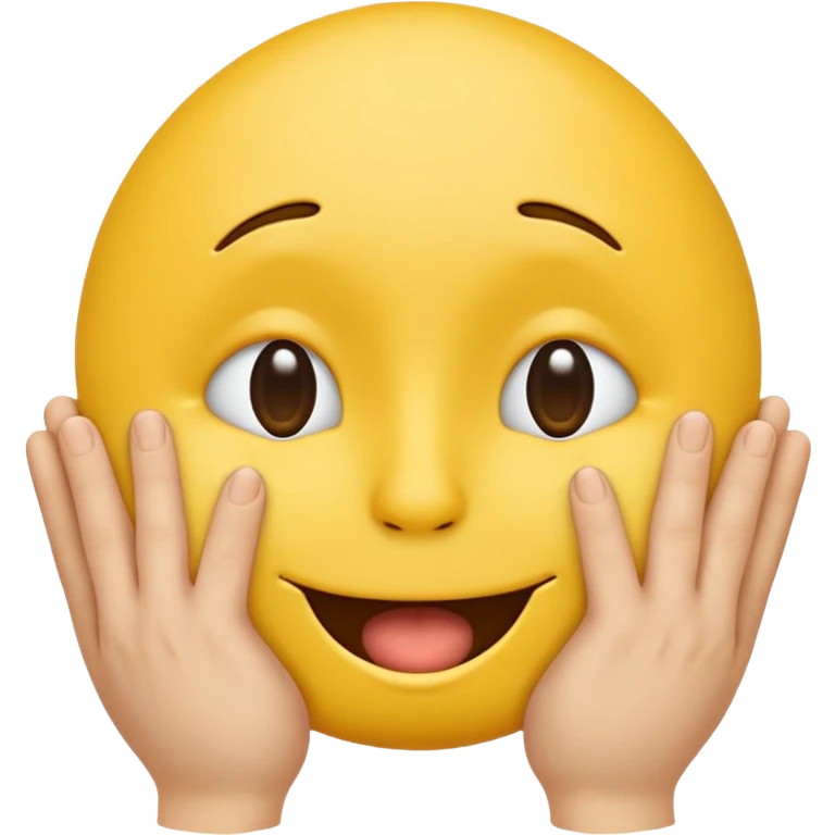 yellow emoji with hands spreading his cheeks and a hole in the middle of his face with no eyes or mouth or nose emoji
