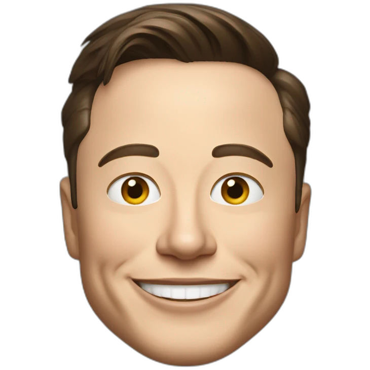 Happy Elon musk emoji