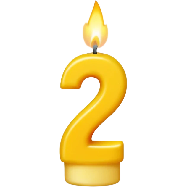22nd birthday candle emoji