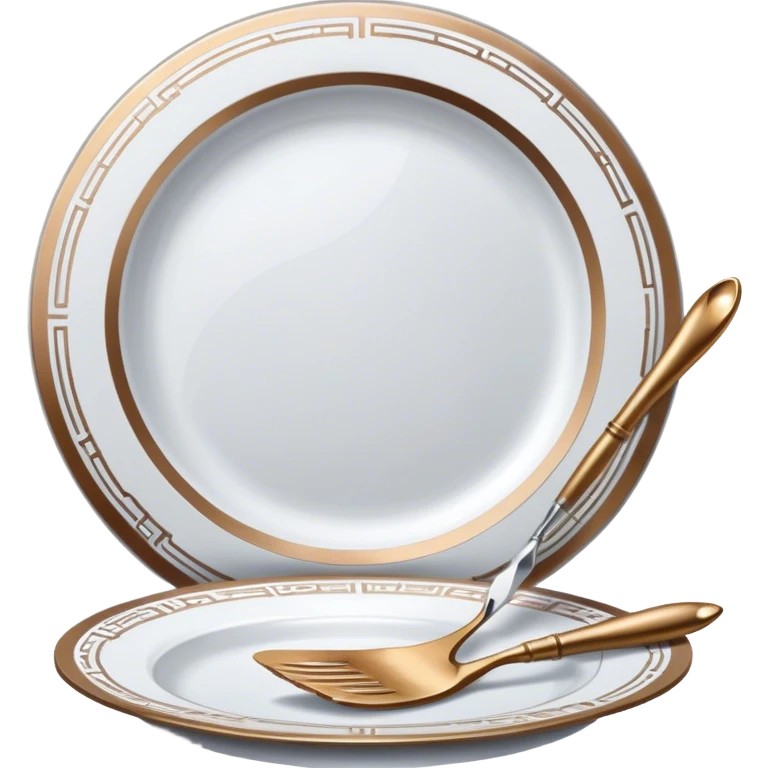Silver and bronze painting icon, hand-painted silver and bronze objects such as plates or decorative pieces, intricate designs with enamel paints, visible fine paintbrush and metal surface, shining metallic finishes, no finished artwork, just the painting process, minimalistic style, clean lines, transparent background. emoji