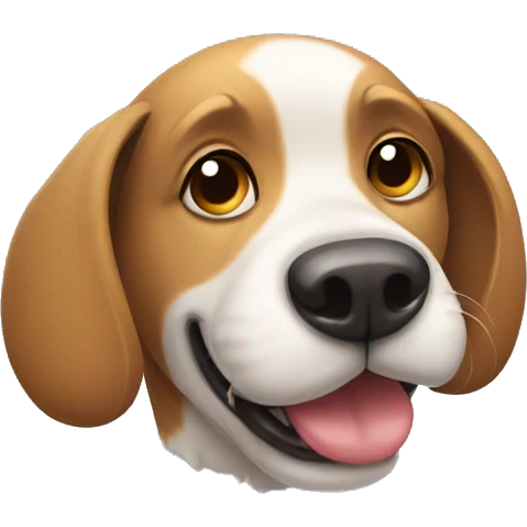 Dog with ball emoji