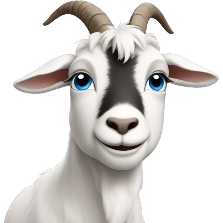 Goat with blue eyes  emoji