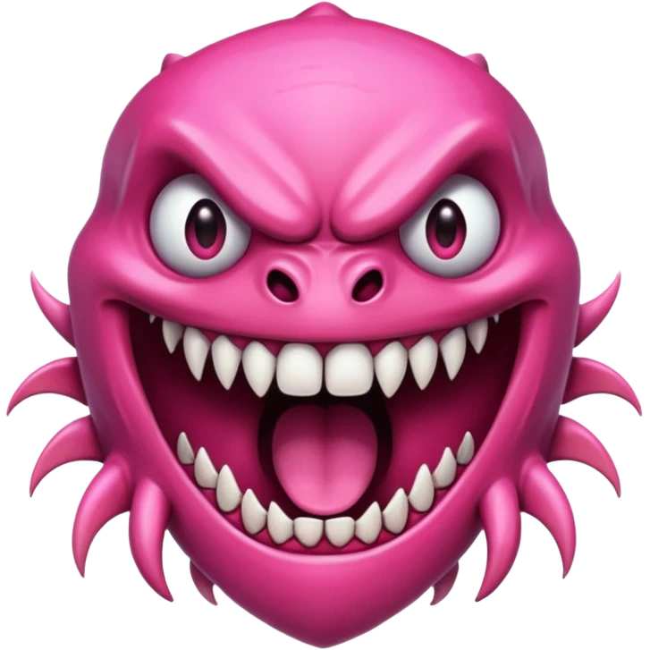 a monster maw with sharp teeth emoji