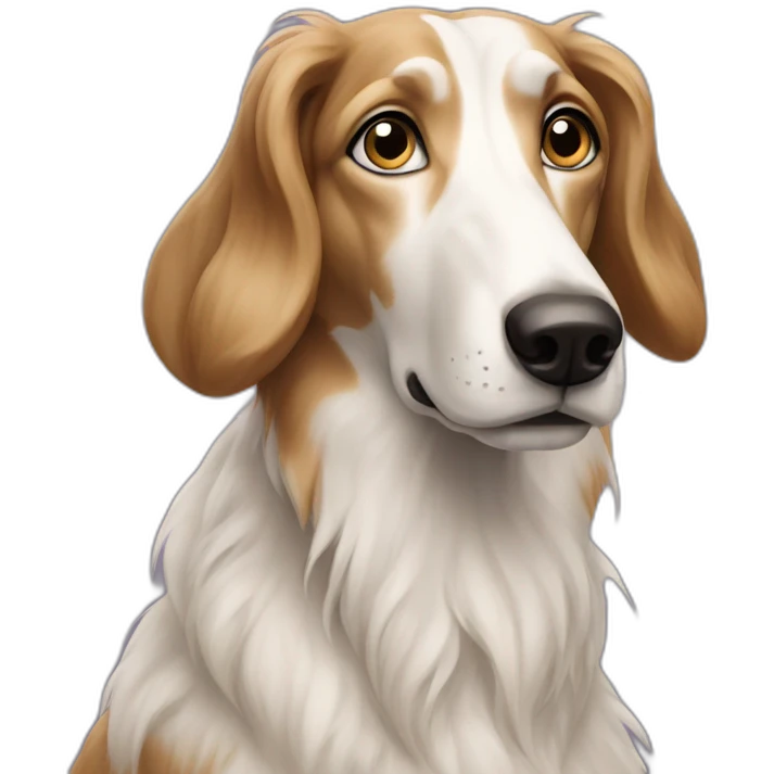 borzoi dog looking up confused emoji