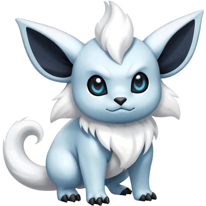 Snotty-Absol-Minccino-Pokémon-Fakémon-hybrid-creature (full body) emoji