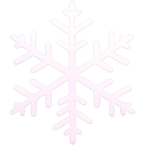 pastel pink snowflake  emoji