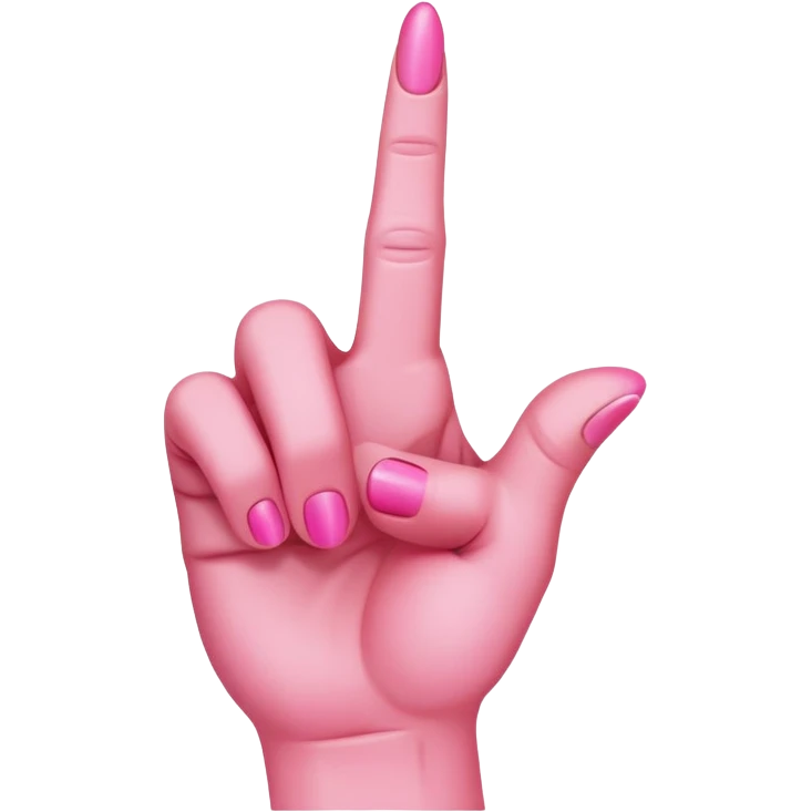 pink skin middle finger emoji