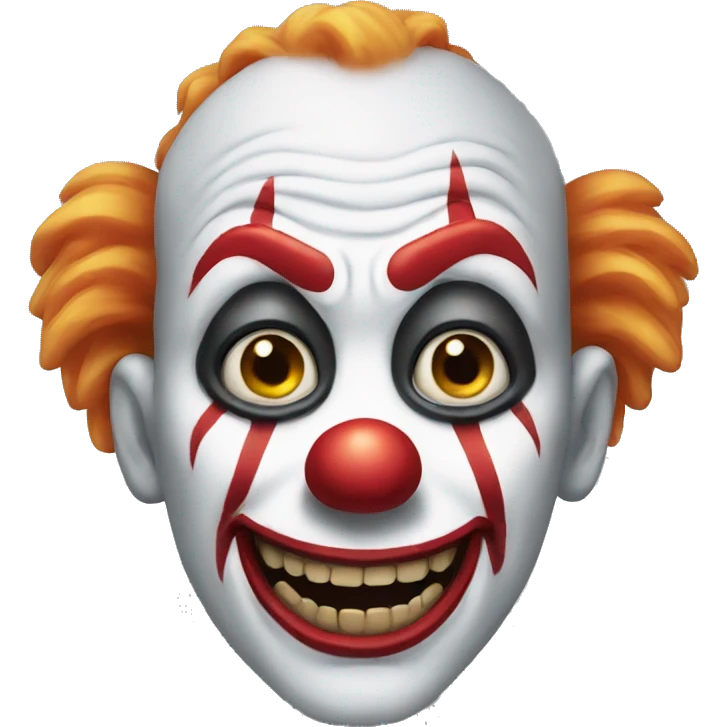 scary clown emoji