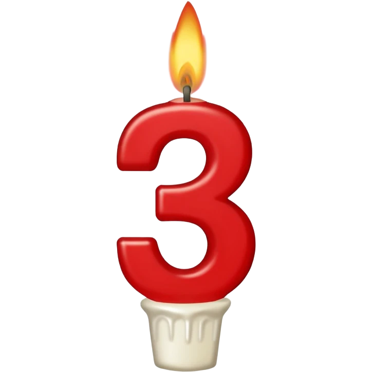 Number 5 birthday candle  emoji
