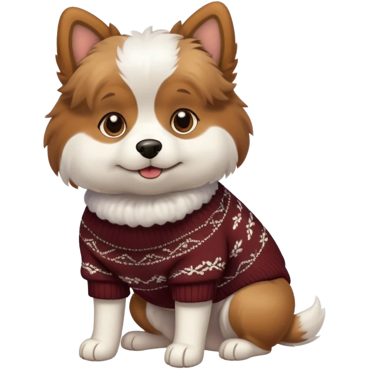 Hund mit Pulli  emoji