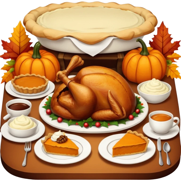 Thanksgiving and autumn vibe. emoji