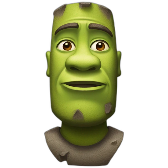 moai shrek emoji