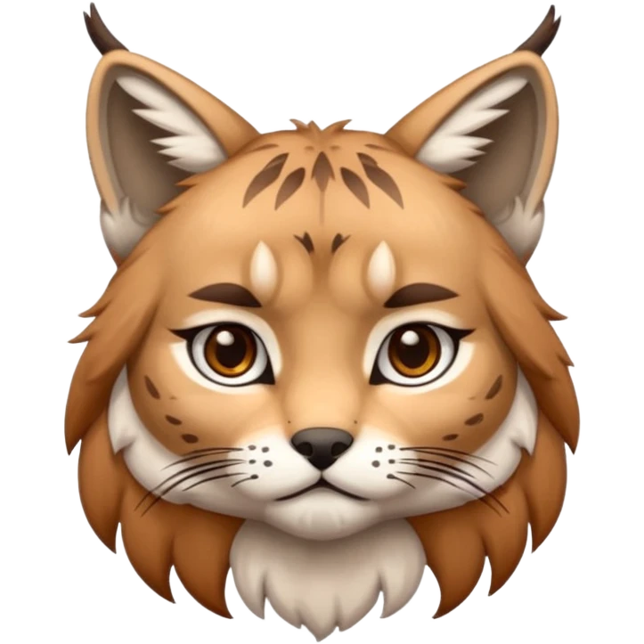 Chibi Sticker lynx sad emoji