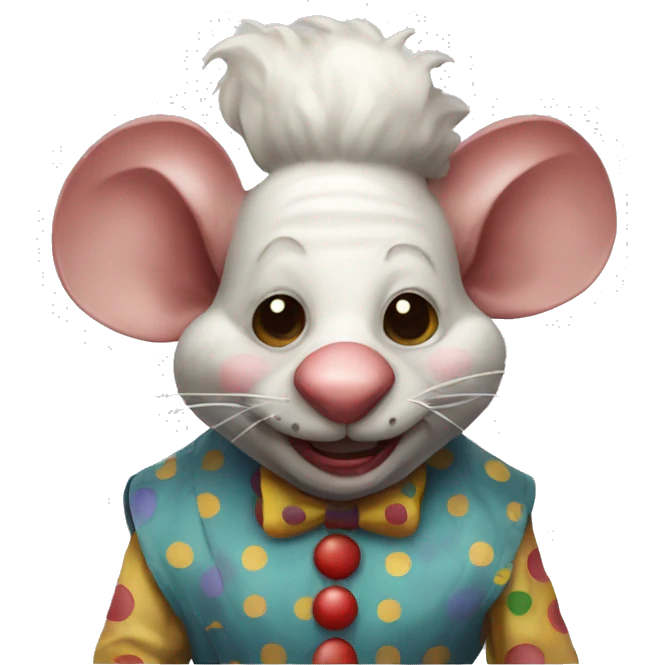 Clown rat emoji