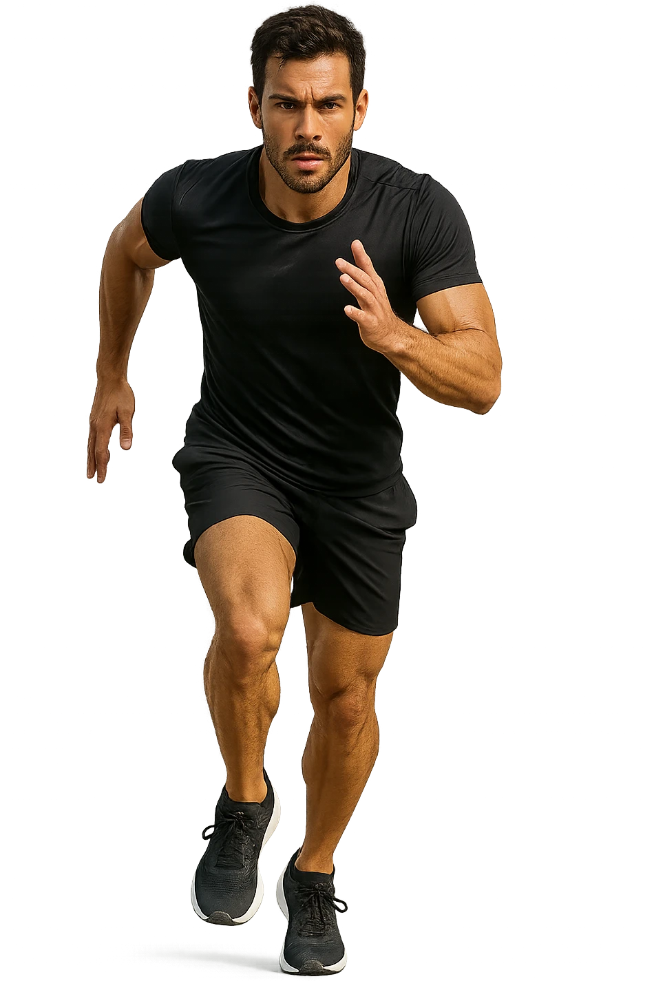 UOMO FITNESS CHE CORRE IN POSA FRONTALE emoji