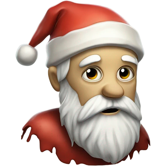Zombie santa emoji
