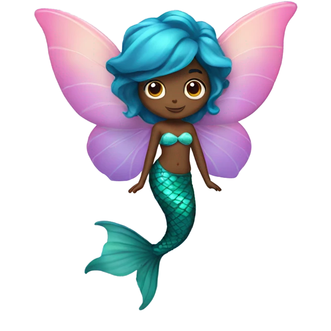 an mermaid that has fairy wings emoji