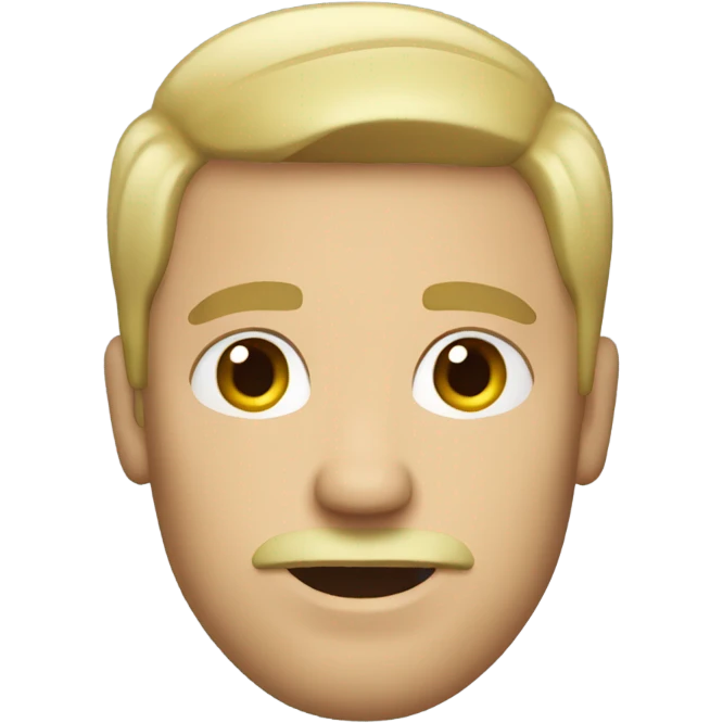 man with blonde hair and a goatee emoji