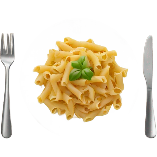 Pasta dish on plate  emoji
