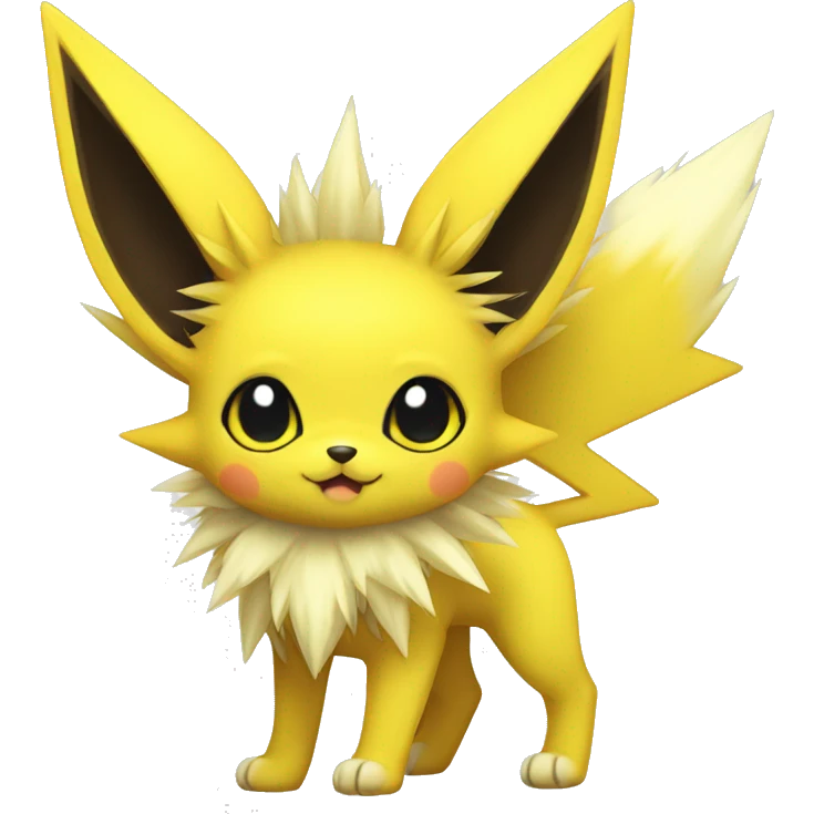 Kawaii Cool Edgy Jolteon full body emoji