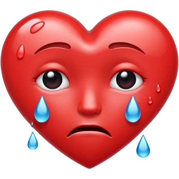 😭+❤ emoji