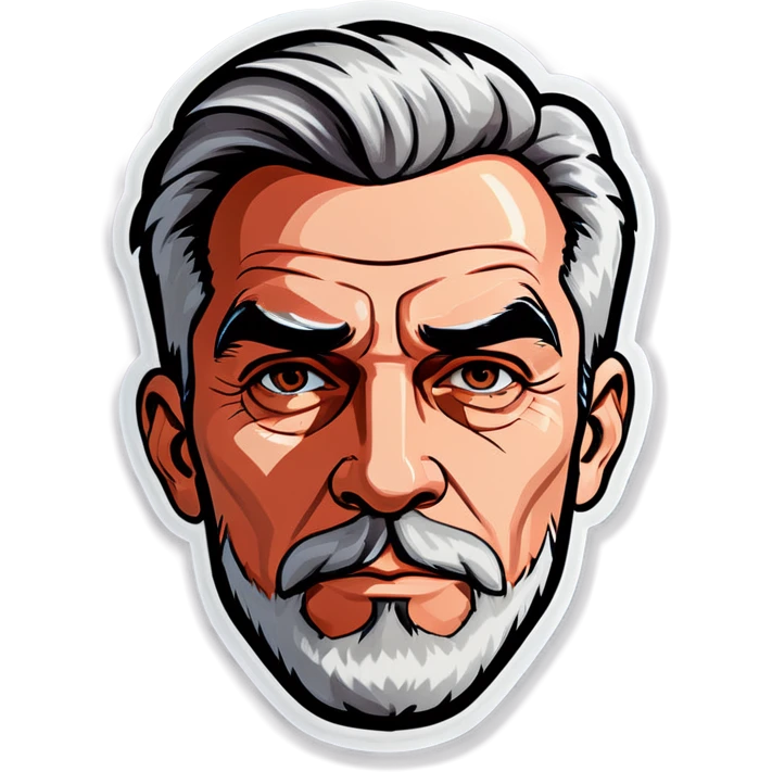 monochrome portrait of a man emoji
