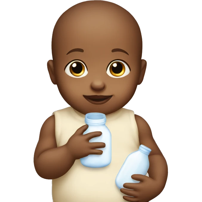 Baby with milk bottle emoji